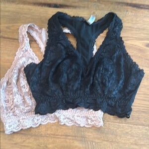 Never Say Never Curvy Racie Racerback Bralette - two size medium curvy